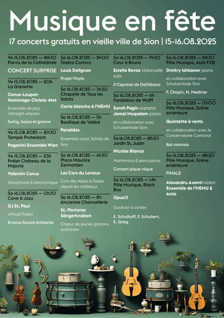 Flyer Musique en fête Sion