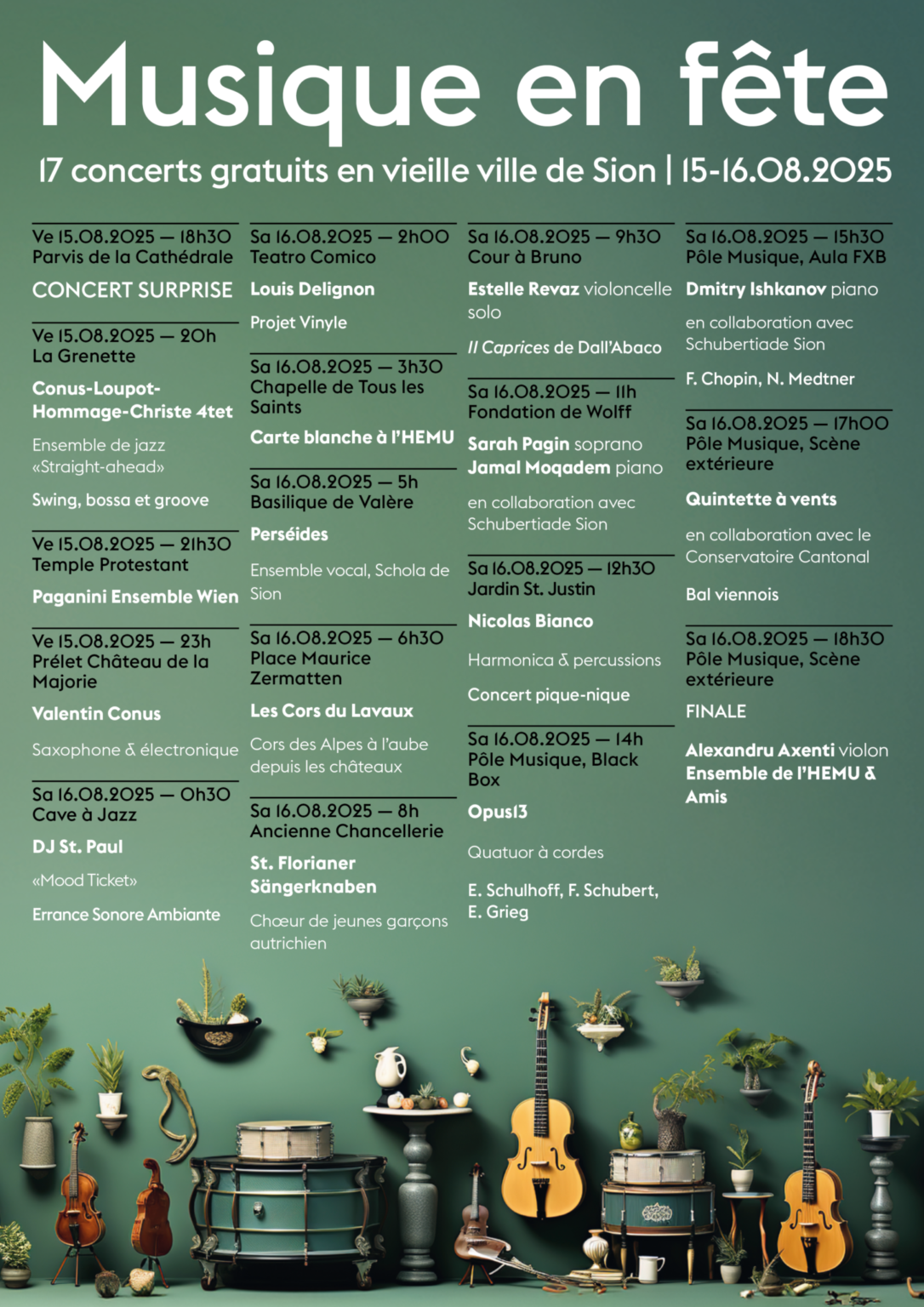 Flyer Musique en fête Sion